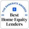 Spring EQ Best Home Equity Lender award with Bankrate